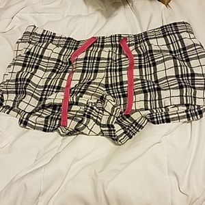 Old Navy flannel plaid sleep shorts size large L